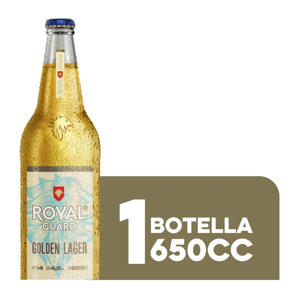 CERVEZA ROYAL GOLDEN BOTELLA 650cc (4,5º) 