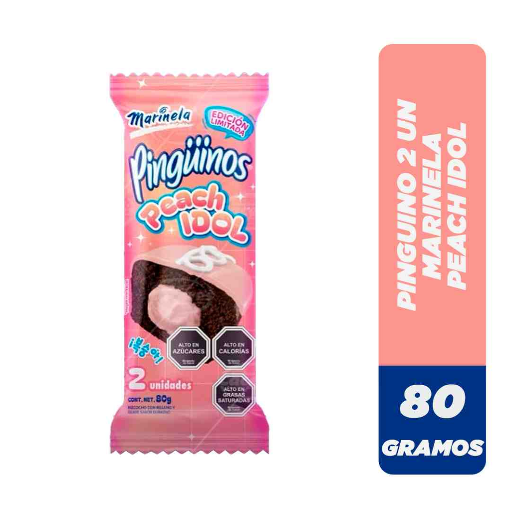 PINGUINOS MARINELA PEACH IDOL 80G 