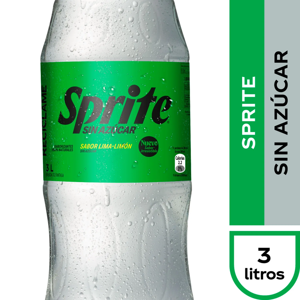 BEBIDA SPRITE ZERO 3 LT PET 