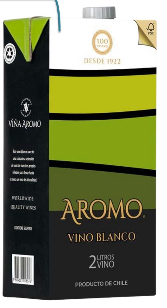 VINO AROMO BLANCO TETRA 2 LT  