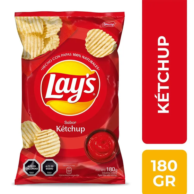 PAPA LAYS KETCHUP 180 GR