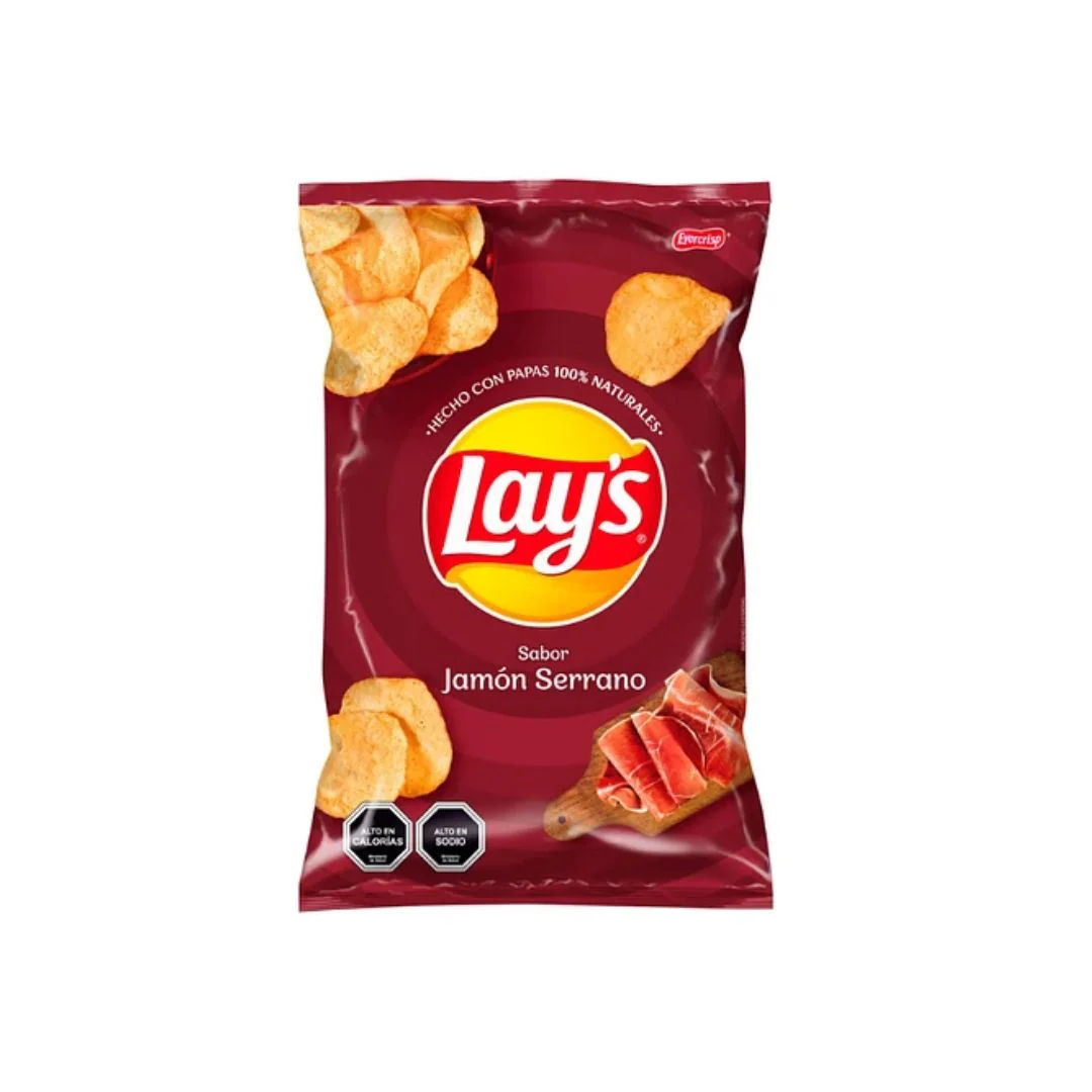 PAPAS LAYS JAMON SERRANO 180 Gr