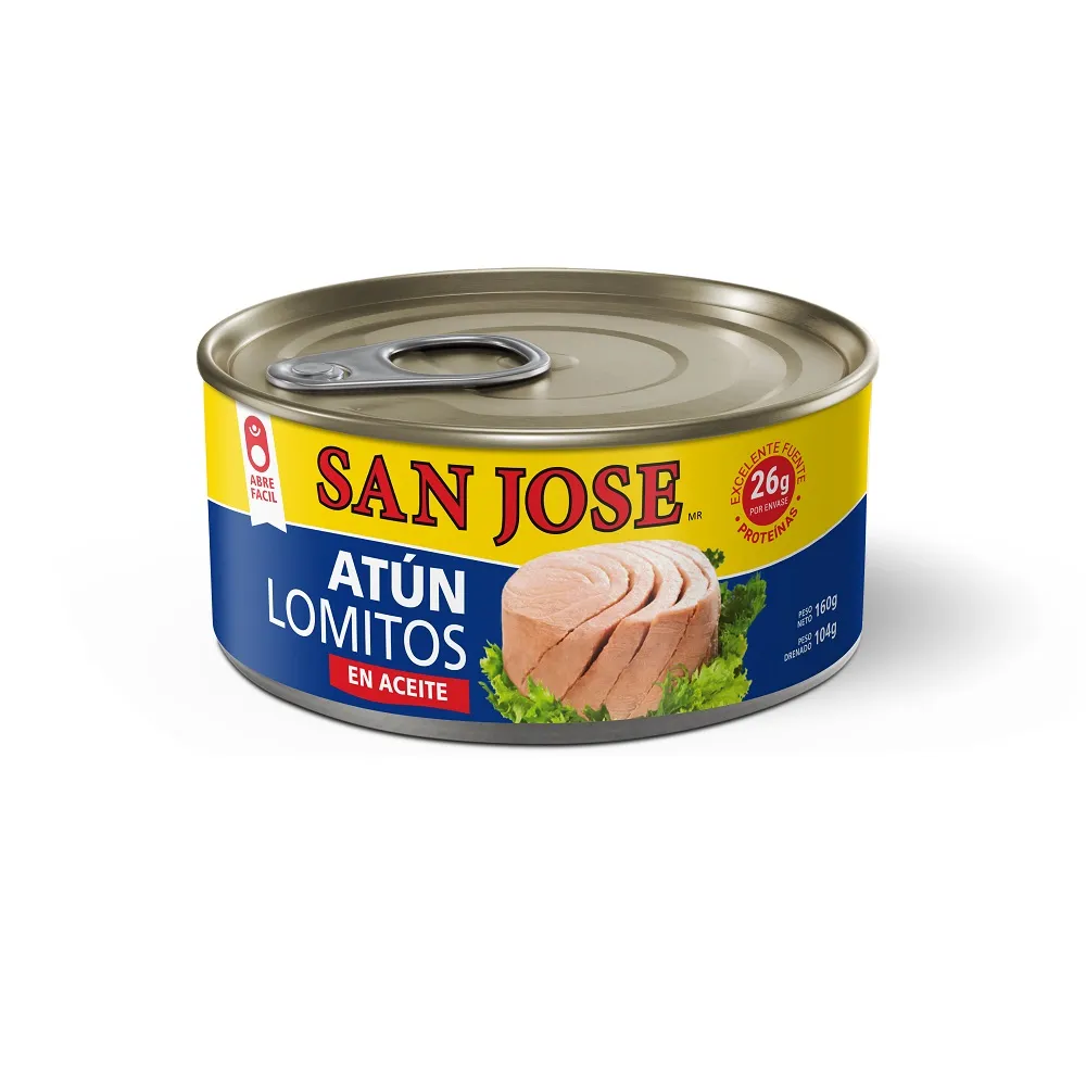 LOMOS DE ATUN EN ACEITE SAN JOSE 160 GR 