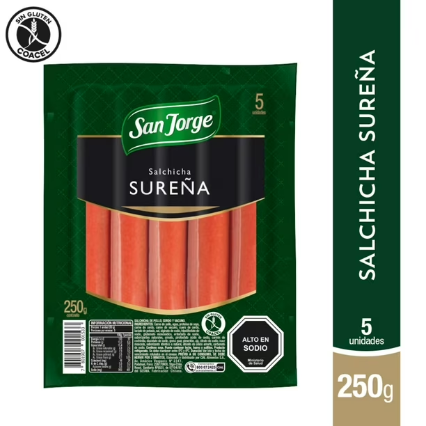  SALCHICHA SUREÑA SAN JORGE 250 GR