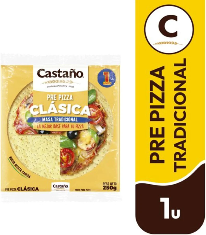 MASA PIZZA CASTAÑO 250 GR