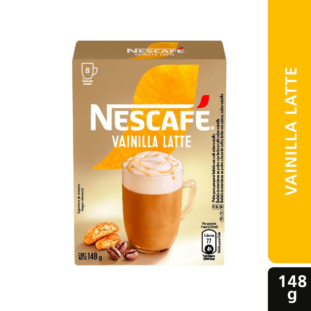 NESCAFE VAINILLA LATTE 148 GR (8UNX18.5gr)
