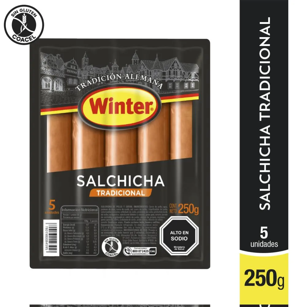SALCHICHA TRADICIONAL WINTER 250G