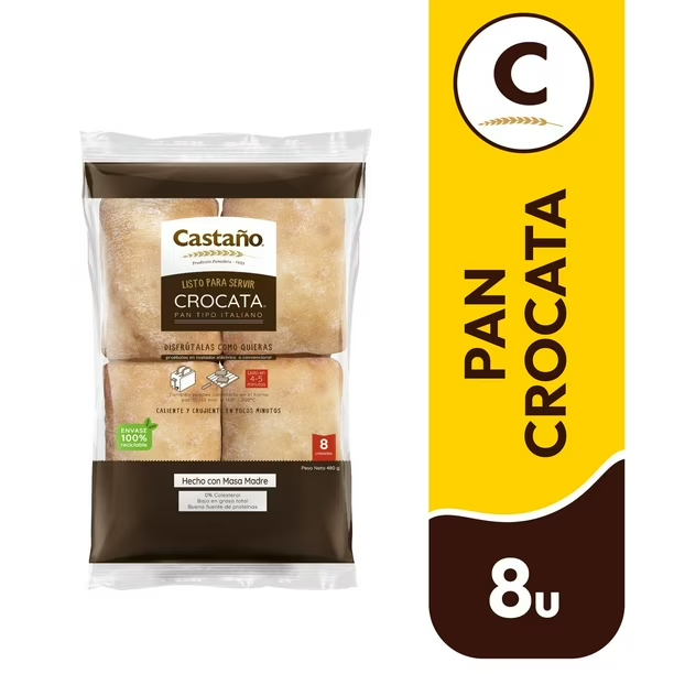 PAN CROCATA 8 UN 480 gr