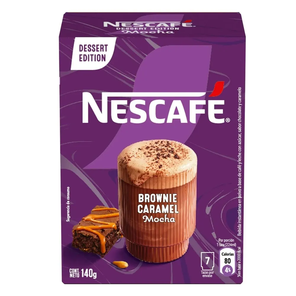 NESCAFE BROWNIE CARAMEL 140 gr (7UNX20GR)
