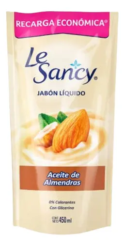 JABON LIQUIDO ALMENDRAS LE SANCY 450 ML