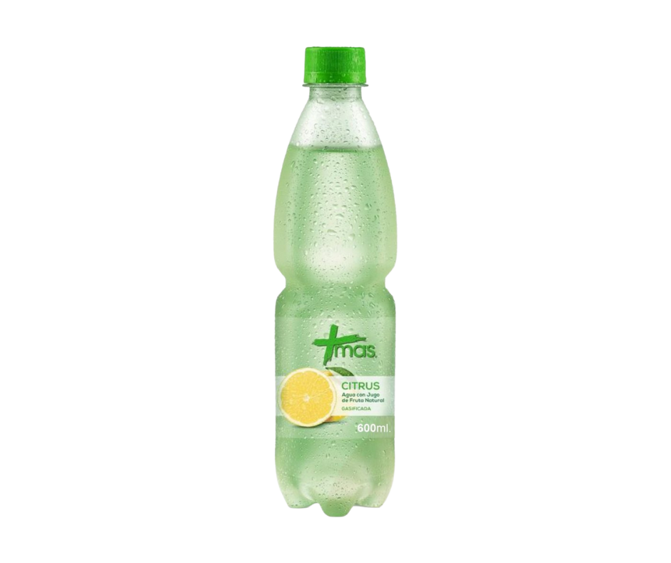 AGUA MAS CITRUS PET 600CC  PET
