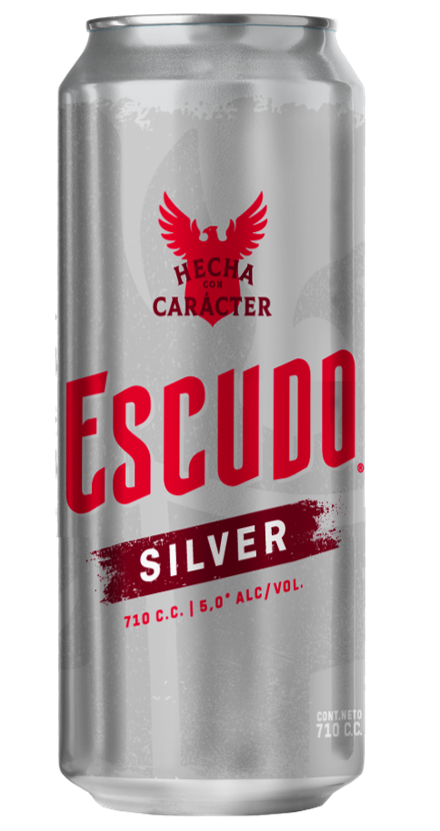 CERVEZA ESCUDO SILVER LATON 710cc (5°)