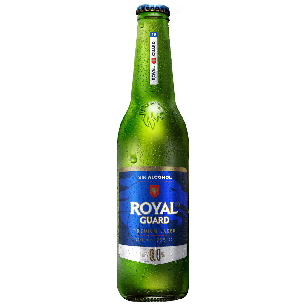 CERVEZA ROYAL GUARD BOTELLIN CERO 355cc (0°)