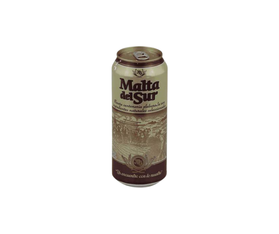 CERVEZA MALTA DEL SUR LATA 473cc (4º)