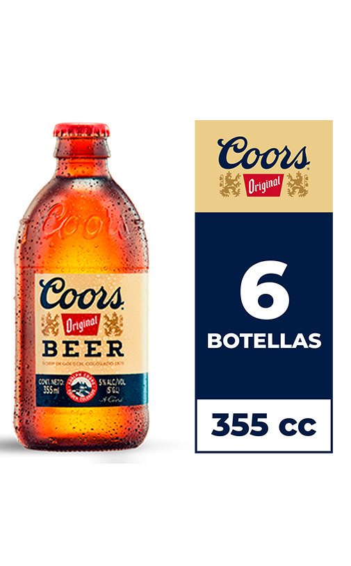 CERVEZA COORS BOTELLIN 355CC (5º)