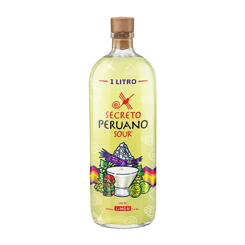 PISCO SECRETO PERUANO LIMON SOUR 1LT (14°)