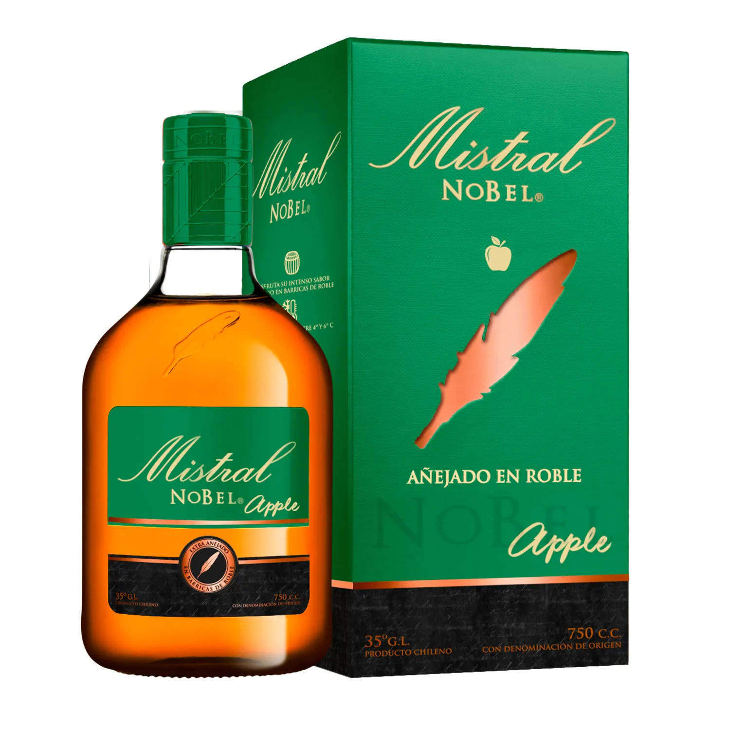PISCO MISTRAL APPLE 750cc (35°)