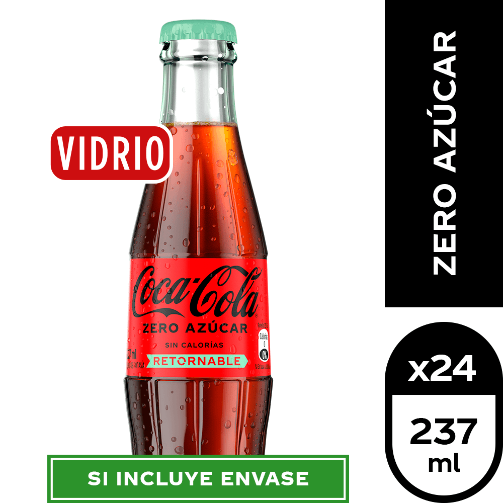 JABA COCA COLA SIN AZUCAR  EXPRESS 237cc X 24 UN