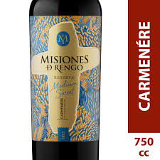 VINO MISIONES DE RENGO RESERVA MEDIUM SWEET CARMENERE 750CC (12.5°)