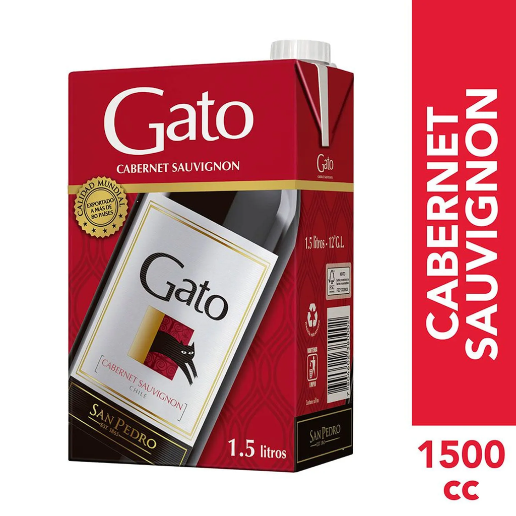 VINO GATO TETRA CAB. SAUV. 1.5LT (12°)