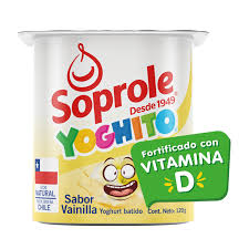 YOGHURT  BATIDO VAINILLA SOPROLE 120 GR
