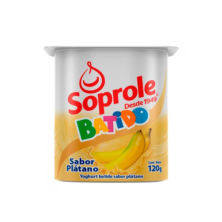 YOGHURT BATIDO PLATANO SOPROLE 120 GR