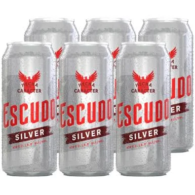 CERVEZA ESCUDO SILVER LATA 470cc (5°) (DPX6UN)