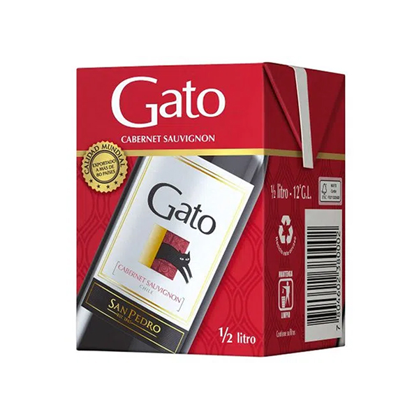 VINO GATO C. S. TETRA 500cc (12°)