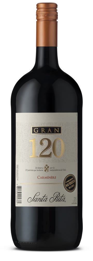 VINO GRAN 120 CARMENERE BOTELLON 1.5L  (12°)
