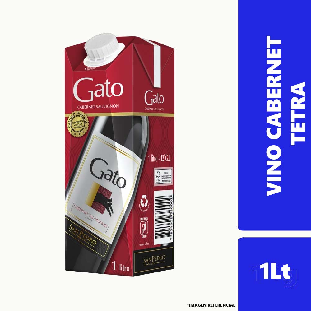 VINO GATO C.S. TETRA 1 LT (12°)