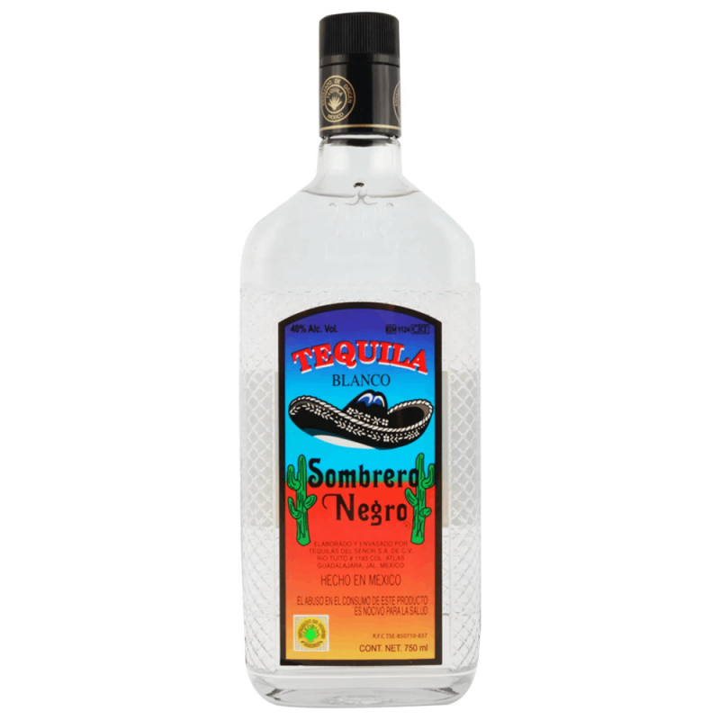 TEQUILA SOMBRERO NEGRO  BLANCO 750cc (40°)