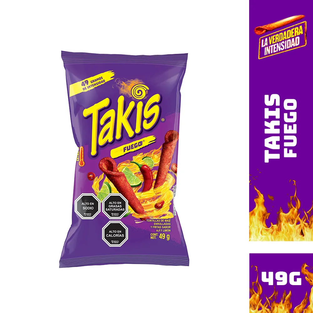 TAKIS FUEGO 49G MARINELA