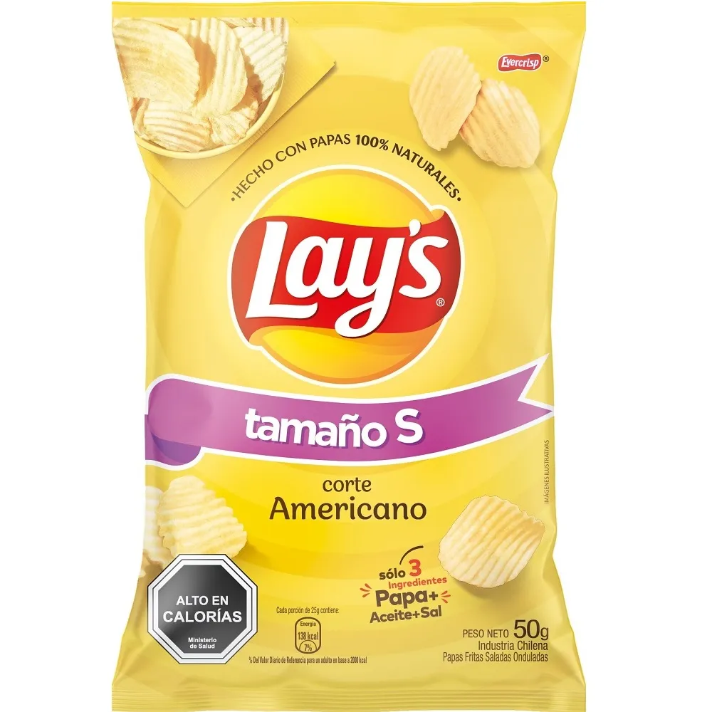 PAPAS FRITAS LAYS S 50 GR