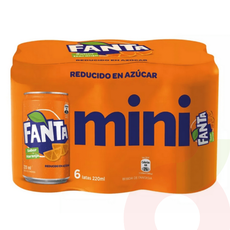 MINI LATA FANTA 220CC X 6 UN