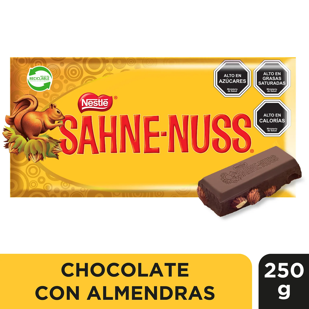CHOCOLATE SAHNE NUSS 25O GR