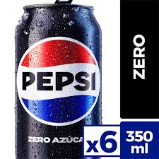 PEPSI ZERO LATA 350cc X 6 UN