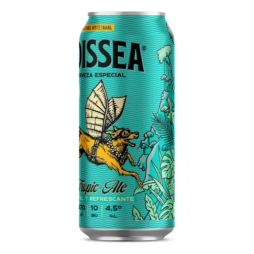 CERVEZA ODISSEA TROPIC ALE LATA 470cc (5.1 ° ) 
