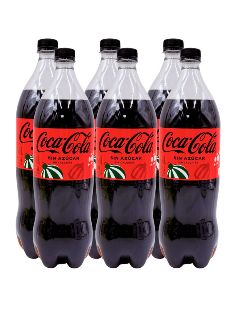 COCA-COLA SIN AZUCAR  1.5 LT PET (DPX6UN)