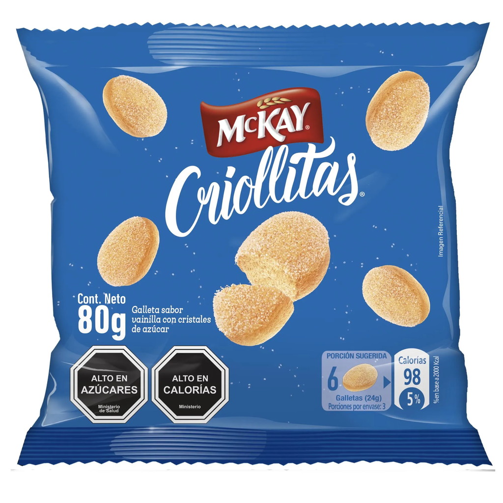 GALLETA CRIOLLITAS  80 G