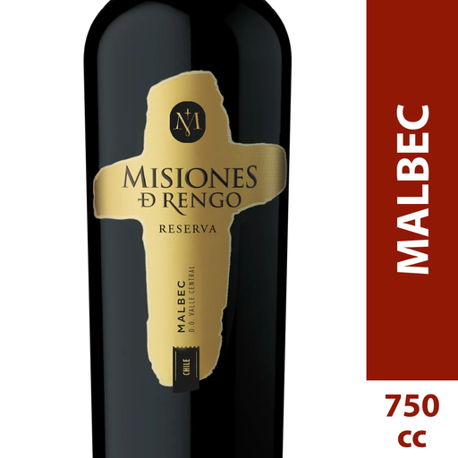 VINO MISIONES DE RENGO RESERVA MALBEC 750ml (12.5°) 