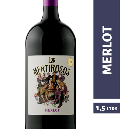 VINO LOS MENTIROSOS MERLOT 1.5 LT (12°)