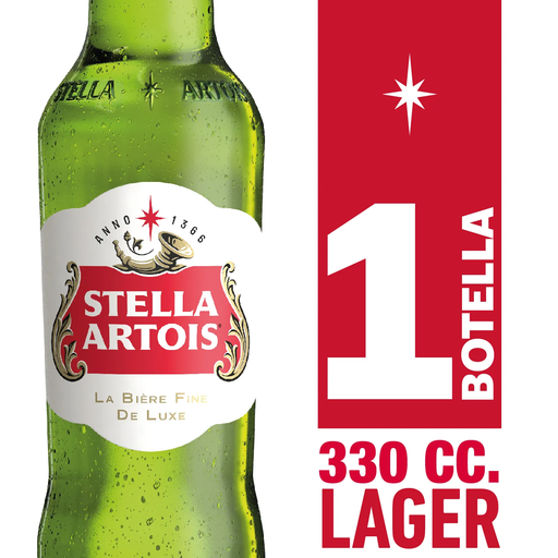 CERVEZA STELLA BOTELLA 330cc (5º) 