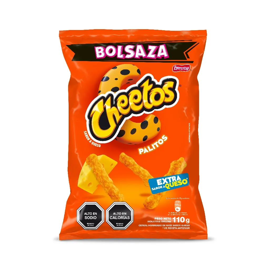 CHEETOS PALITO BOLSAZA EVERCRIPS 110G