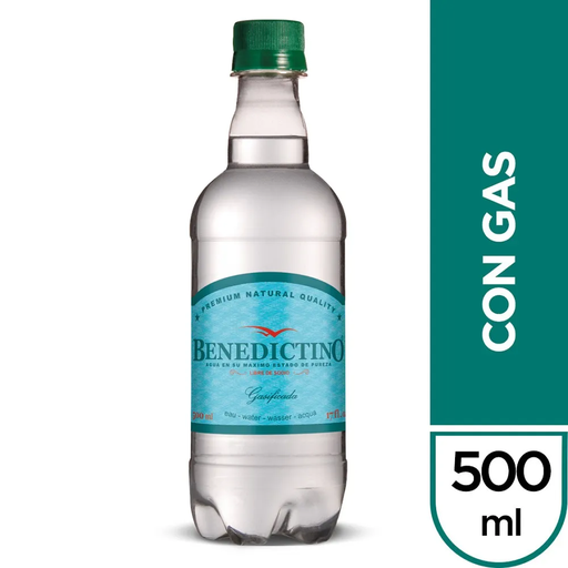 BENEDICTINO CON GAS 500cc