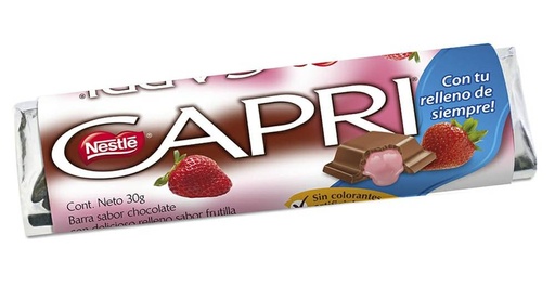 [U81-9] CHOC CAPRI FRUTILLA 30G