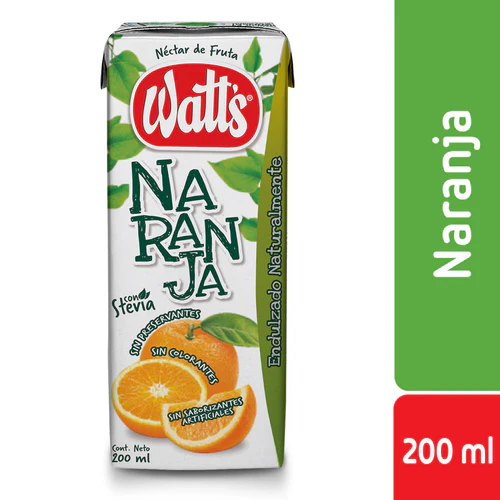 WATTS TETRA NARANJA 200ML  