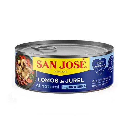 LOMOS DE JUREL AL AGUA SAN JOSE 160 GR 