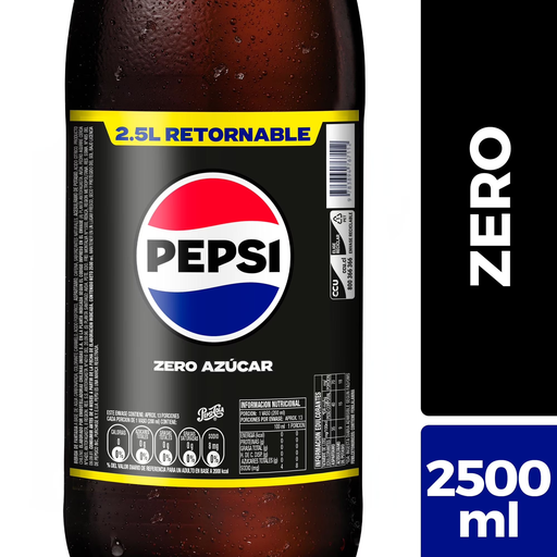 PEPSI RETORNABLE ZERO 2.5 LT  