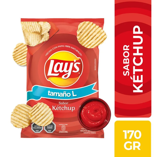 PAPA LAYS KETCHUP 170 GR