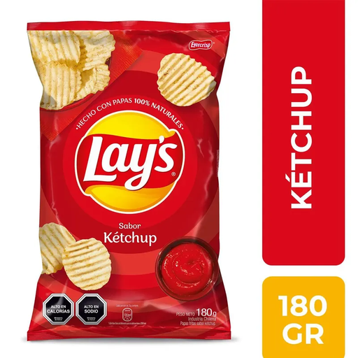 PAPA LAYS KETCHUP 180 GR